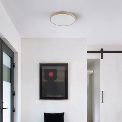 Brilagi - LED stropna svetilka z zatemnitvijo GLASS POOL DOUBLE LED/48W/230V 3000-6000K 40 cm bež + daljinski upravljalnik