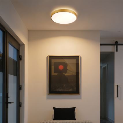 Brilagi - zatemnljivo stropno svetilo GLASS POOL DOUBLE LED/48W/230V 3000-6000K 40 cm v zlati barvi + z daljinskim upravljalnikom