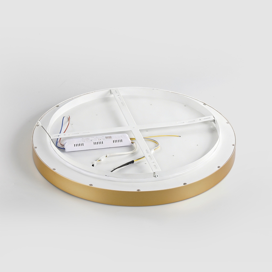 Brilagi - zatemnljivo stropno svetilo GLASS POOL DOUBLE LED/48W/230V 3000-6000K 40 cm v zlati barvi + z daljinskim upravljalnikom