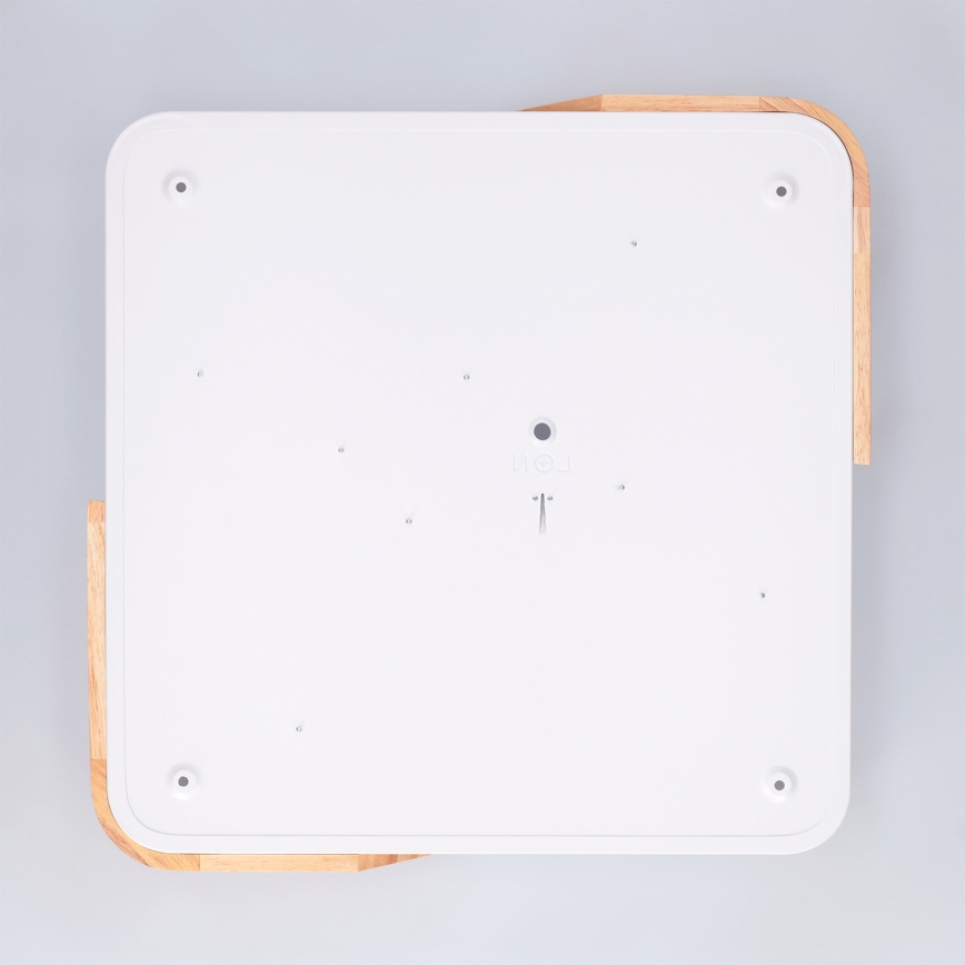 Brilagi - Zatemnitvena LED stropna svetilka PILANA LED/48W/230V 3000-6500K hrast/bela 42x42 cm + daljinski upravljalnik