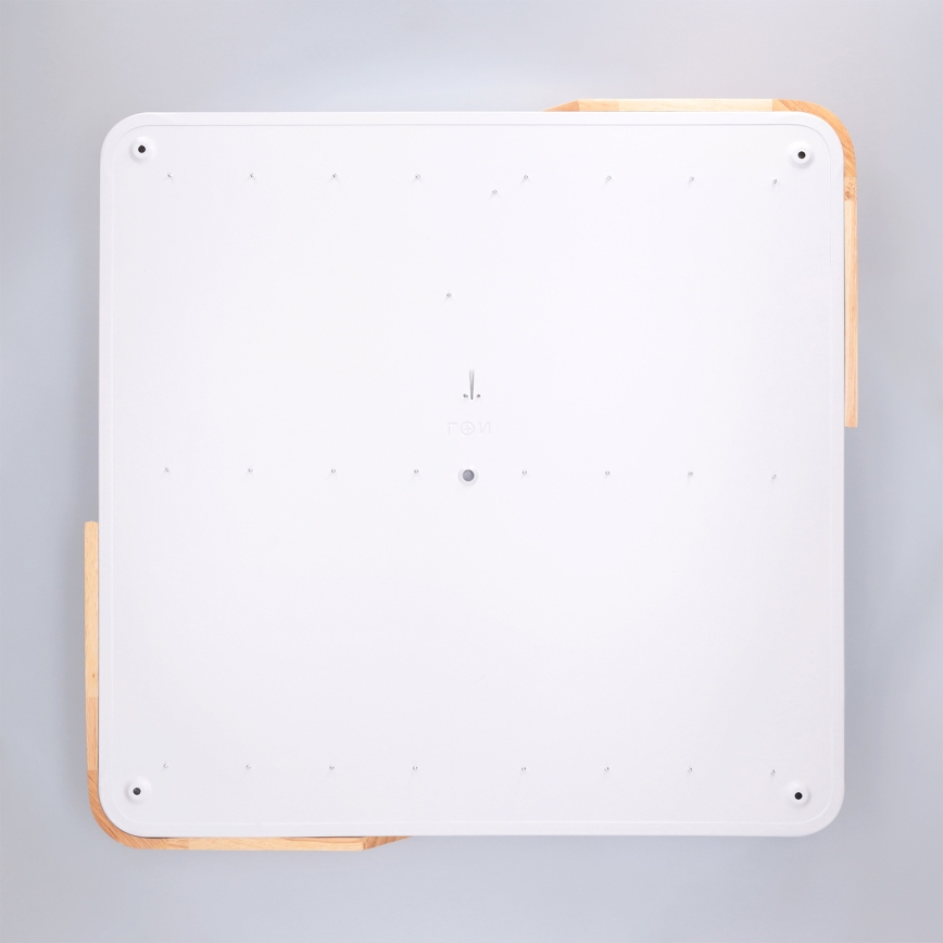 Brilagi - LED stropna svetilka PILANA z možnostjo zatemnitve LED/60W/230V 3000-6500K hrast/bela 56x56 cm + daljinski upravljalnik