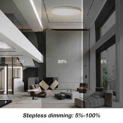 Brilagi - LED zatemnjevalna stropna svetilka POOL SMART LED/180W/230V 3000-6000K premer 120 cm Wi-Fi Tuya bela + daljinski upravljalnik