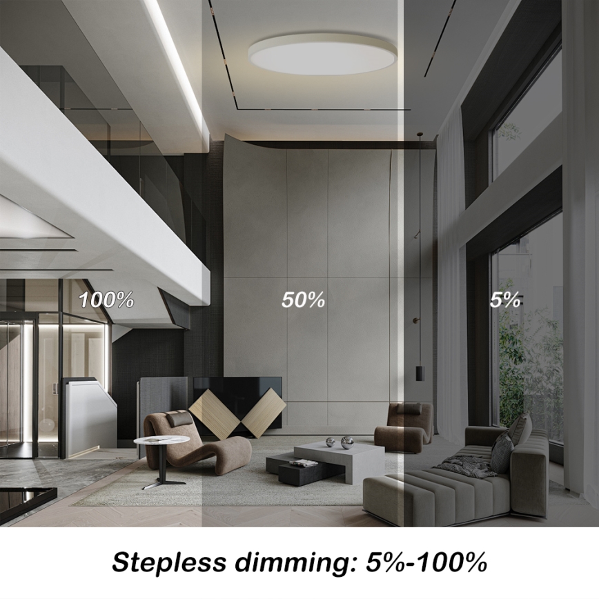 Brilagi - LED zatemnjevalna stropna svetilka POOL SMART LED/180W/230V 3000-6000K premer 120 cm Wi-Fi Tuya bela + daljinski upravljalnik