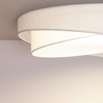 BRILAGI - LED stropna svetilka z zatemnitvijo VELVET TWIST LED/36W/230V 3000-6000K premer 65 cm Wi-Fi Tuya Beacon bela + daljinski upravljalnik