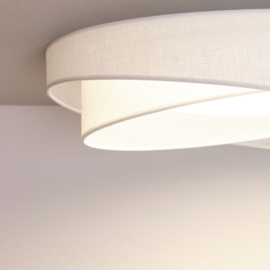 BRILAGI - LED stropna svetilka z zatemnitvijo VELVET TWIST LED/36W/230V 3000-6000K premer 65 cm Wi-Fi Tuya Beacon bela + daljinski upravljalnik