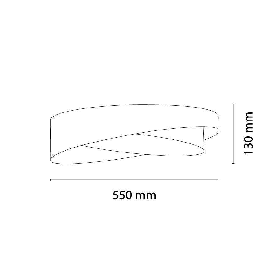 BRILAGI - LED stropna svetilka z zatemnitvijo VELVET TWIST LED/36W/230V 3000-6000K premer 65 cm Wi-Fi Tuya Beacon bela + daljinski upravljalnik