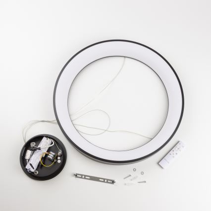 Brilagi - LED lestenec z zatemnitvijo na kablu FALCON II LED/99W/230V 3000-6500K Ø 60 cm črn + daljinski upravljalnik