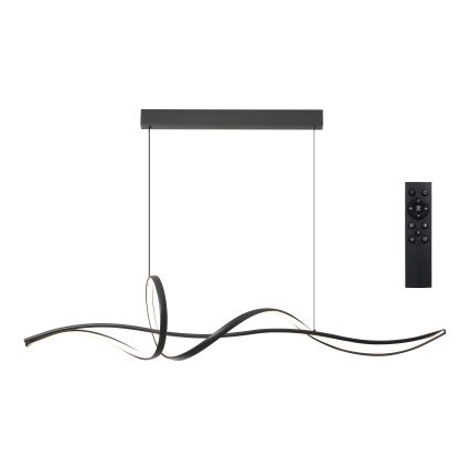 Brilagi - LED viseča svetilka z nastavljivo svetlostjo na kablu SIGNATURE LED/55W/230V 3000-6000K 120x23 cm črna + daljinski upravljalnik
