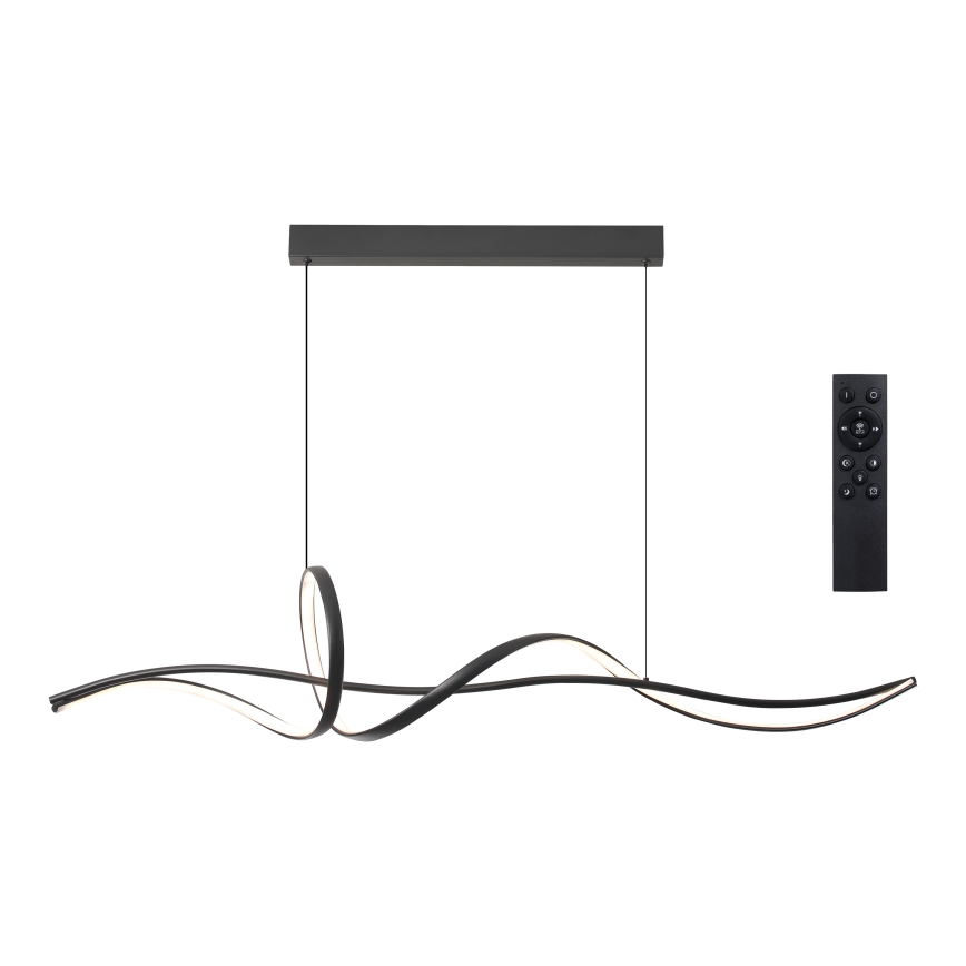 Brilagi - LED viseča svetilka z nastavljivo svetlostjo na kablu SIGNATURE LED/55W/230V 3000-6000K 120x23 cm črna + daljinski upravljalnik