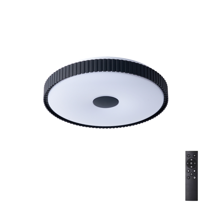 Brilagi - LED zatemnljivo stropno svetilo CORVO LED/72W/230V 3000-6000K črna, premer 50 cm + daljinski upravljalnik