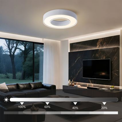 Brilagi - LED zatemnjevalno stropno svetilo LUMIX LED/48W/230V 3000-6000K belo premer 50 cm + daljinski upravljalnik