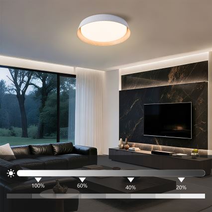Brilagi - LED zatemnjevalna stropna svetilka ORINO LED/54W/230V 3000-6000K bela, premer 43 cm + daljinski upravljalnik