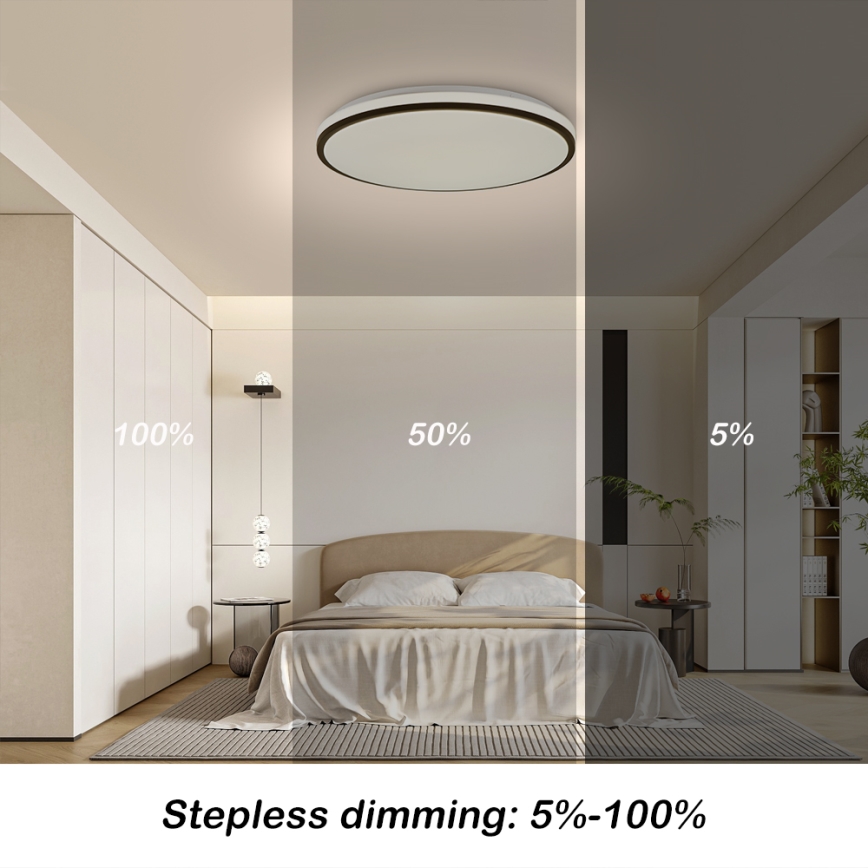 Brilagi - Zatemnjiva LED stropna svetilka SMART LED/36W/230V Ø 48 cm 3000-6000K Wi-Fi Tuya Beacon + daljinski upravljalnik