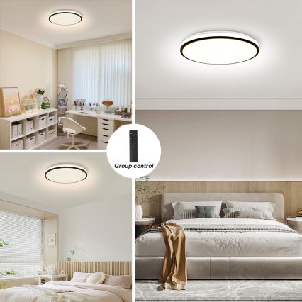 Brilagi - Zatemnjiva LED stropna svetilka SMART LED/36W/230V Ø 48 cm 3000-6000K Wi-Fi Tuya Beacon + daljinski upravljalnik