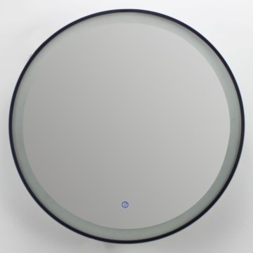 Brilagi - zatemnjivo LED kopalniško ogrevano ogledalo z osvetlitvijo ALU PRO LED/18W/230V Ø 60 cm 3000/4000/6500K IP44 črna