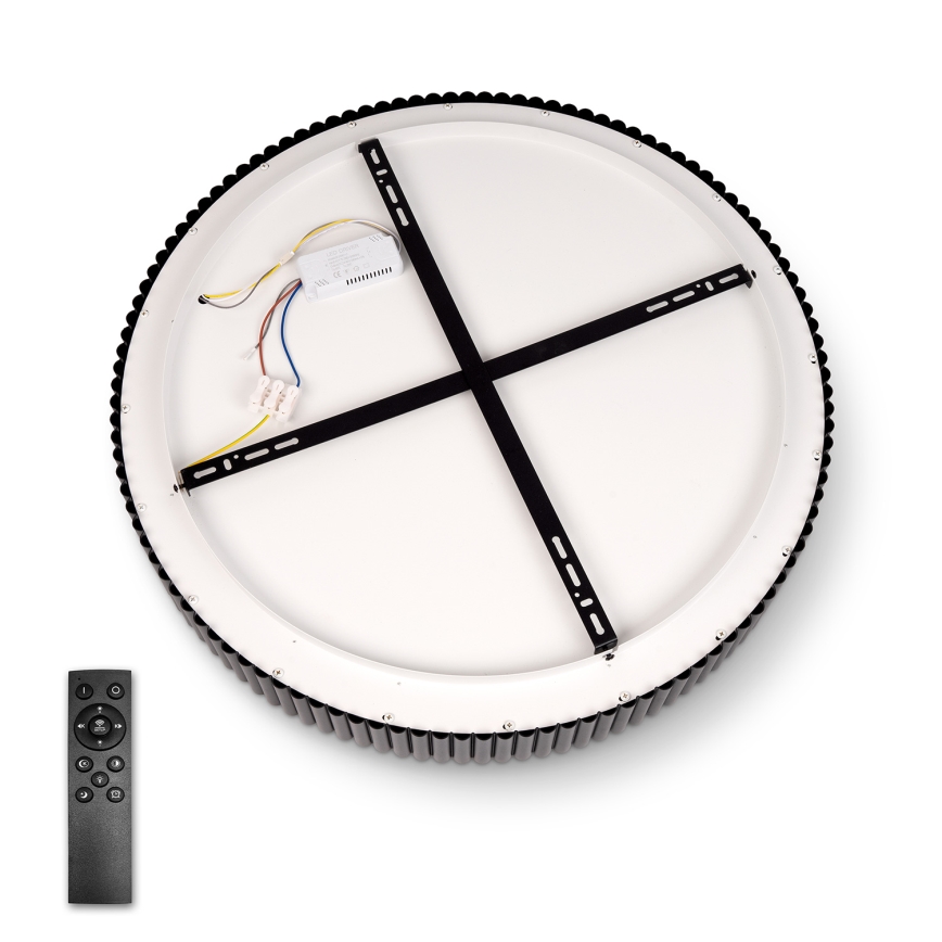 Brilagi - Zatemnljivo LED stropno svetilo FALCON MODERN LED/54W/230V 3000-6500K premer 60 cm črna + daljinski upravljalnik