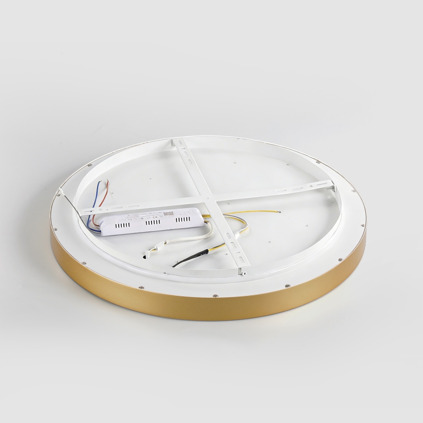 Brilagi - LED zatemnjiva stropna svetilka GLASS POOL DOUBLE LED/80W/230V 3000-6000K 60 cm zlata + z daljinskim upravljalnikom