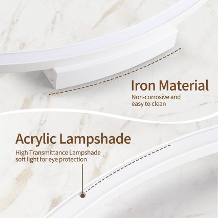 Brilagi - Zatemnljivo LED stropno svetilo PORTOFINO LED/60W/230V 3000-6000K premer 80 cm belo + daljinski upravljalnik