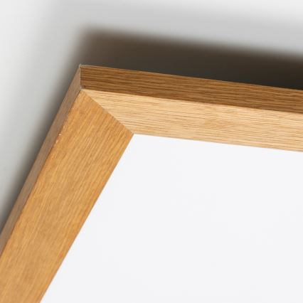 Brilagi - Zatemnljivo LED stropno svetilo SLIMFRAME WOOD LED/58W/230V 64x64 cm 3000-6000K rjava + z daljinskim upravljalnikom