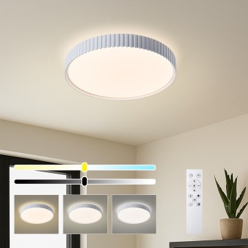 Brilagi - Zatemnjivo stropno LED svetilo CORVO LED/54W/230V 3000-6000K, bela, premer 40 cm + daljinski upravljalnik