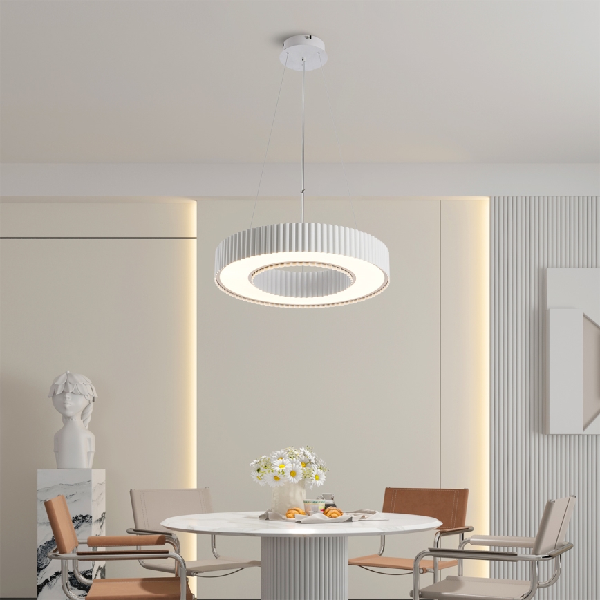 Brilagi - Zatemljiv lestenec na napetem kablu LUMIX LED/48W/230V 3000-6000K bela, premer 50 cm + daljinski upravljalnik
