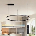 Brilagi - zatemnljiv LED lestenec na kablu PORTOFINO LED/60W/230V 3000-6000K premer 80 cm črna + daljinski upravljalnik