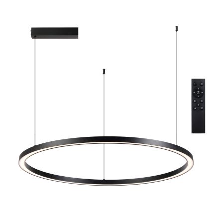 Brilagi - zatemnljiv LED lestenec na kablu PORTOFINO LED/60W/230V 3000-6000K premer 80 cm črna + daljinski upravljalnik