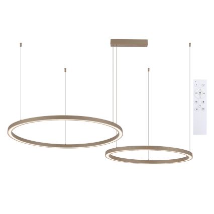 Brilagi - LED Zatemnjevalna viseča svetilka na kablu PORTOFINO LED/98W/230V 3000-6000K bež + daljinski upravljalnik