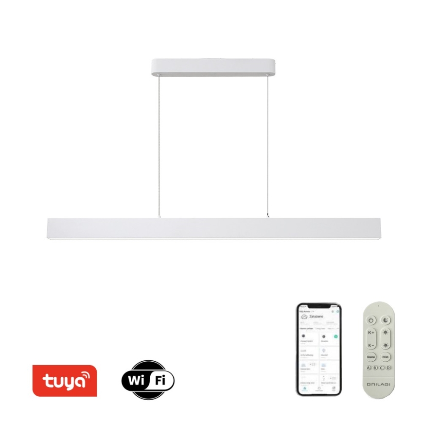 Brilagi - Zatemnjiva viseča LED svetilka na jeklenem lanku SLEEKLINE SMART LED/40W/230V 3000–6000K Wi-Fi Tuya, bela + daljinski upravljalnik
