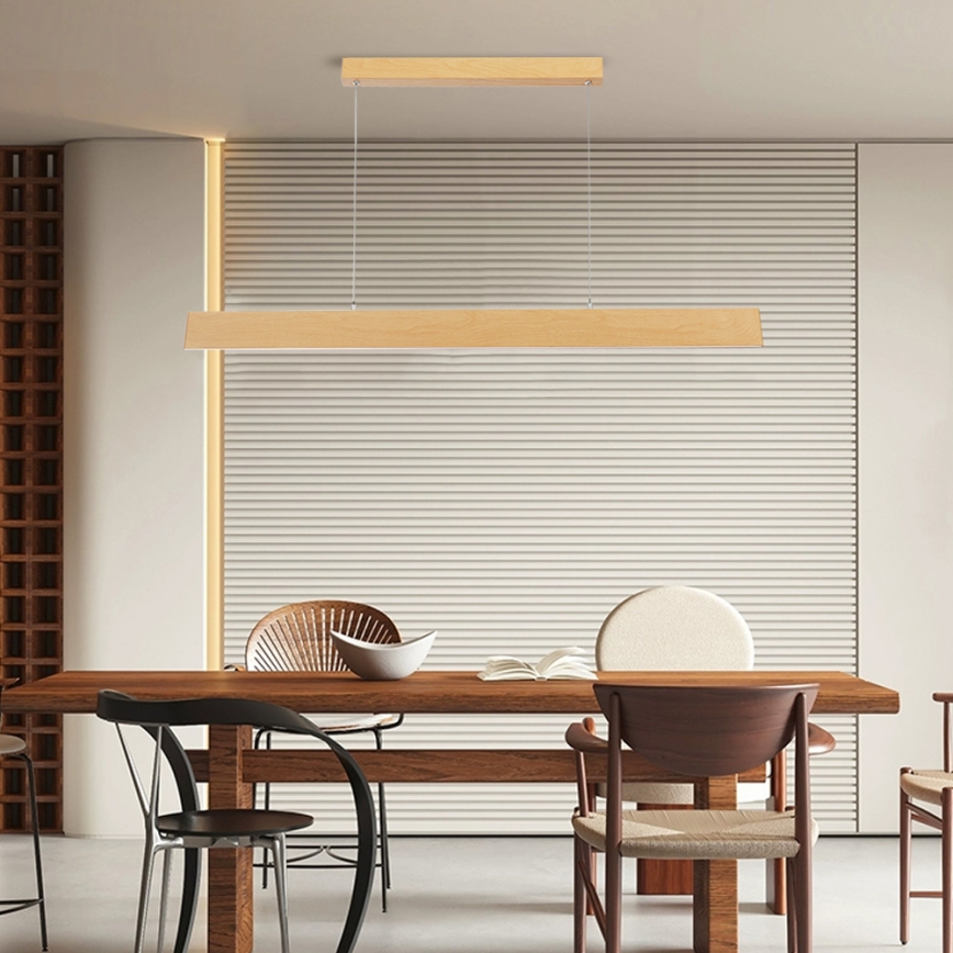 Brilagi - zatemljiv LED lestenec na kablu SLIMLINE LED/40W/230V 3000-6000K dekor hrasta + daljinski upravljalnik