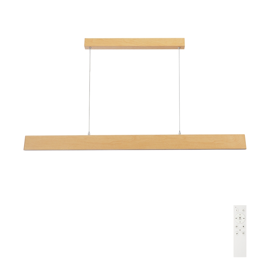Brilagi - zatemljiv LED lestenec na kablu SLIMLINE LED/40W/230V 3000-6000K dekor hrasta + daljinski upravljalnik