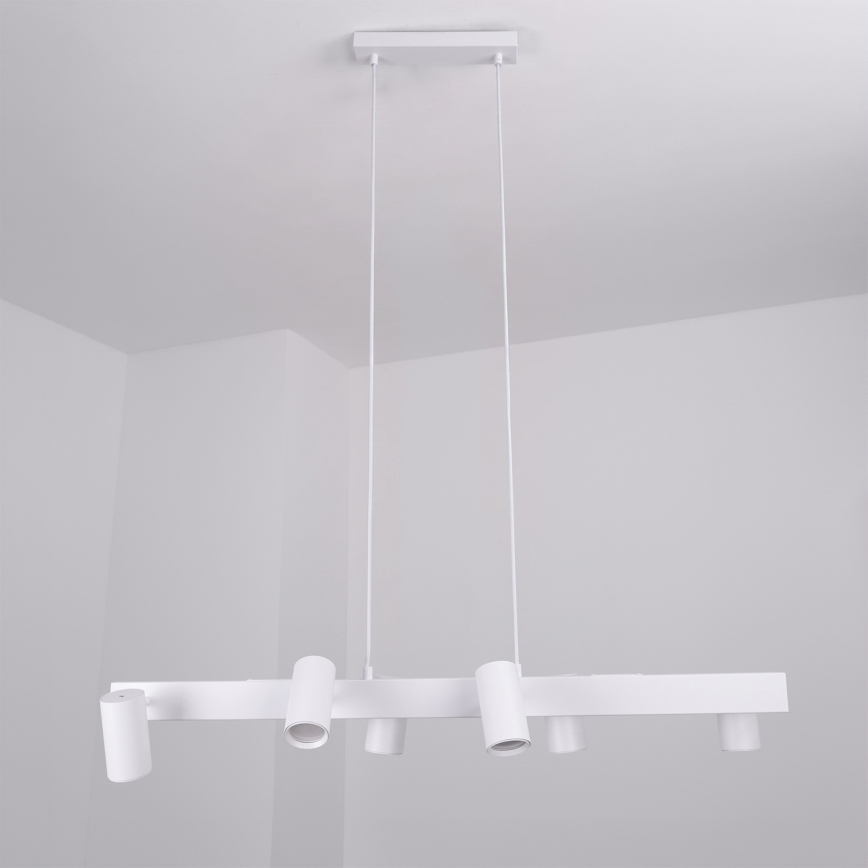 Brilagi - LED RGBW zatemnljiv viseči lestenec na jeklenem lanku SELE 6xGU10/6,5W/230V 2700-6500K bel + z daljinskim upravljalnikom
