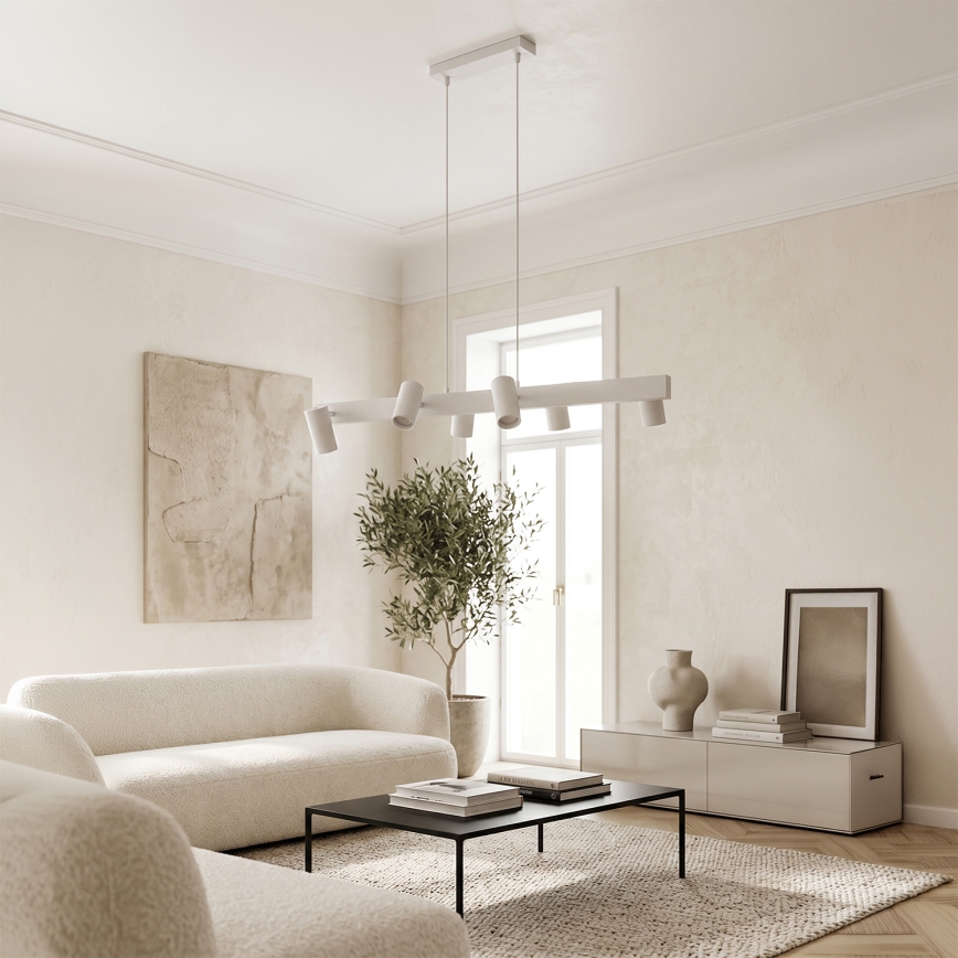 Brilagi - LED RGBW zatemnljiv viseči lestenec na jeklenem lanku SELE 6xGU10/6,5W/230V 2700-6500K bel + z daljinskim upravljalnikom