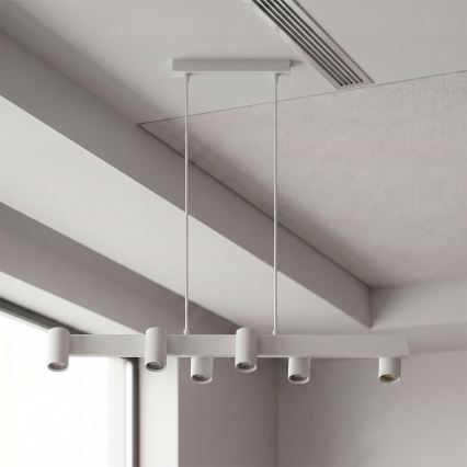 Brilagi - LED RGBW zatemnljiv viseči lestenec na jeklenem lanku SELE 6xGU10/6,5W/230V 2700-6500K bel + z daljinskim upravljalnikom