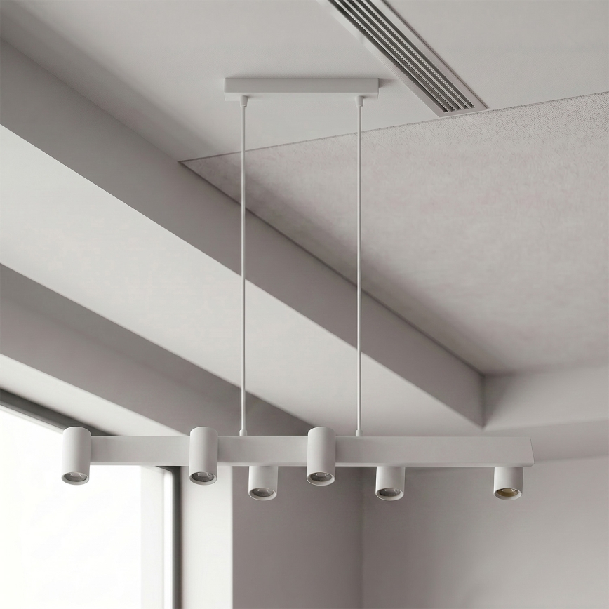 Brilagi - LED RGBW zatemnljiv viseči lestenec na jeklenem lanku SELE 6xGU10/6,5W/230V 2700-6500K bel + z daljinskim upravljalnikom