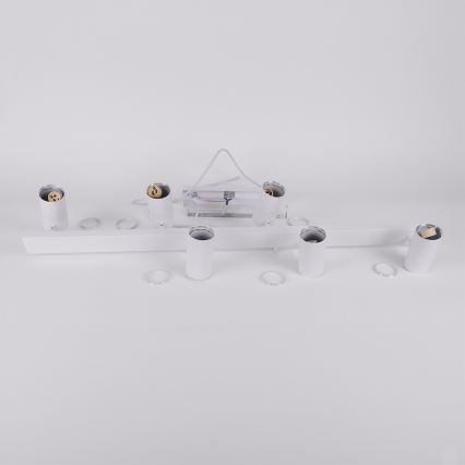 Brilagi - LED RGBW zatemnljiv viseči lestenec na jeklenem lanku SELE 6xGU10/6,5W/230V 2700-6500K bel + z daljinskim upravljalnikom