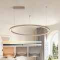 Brilagi - zatemnljiv LED viseči lestenec na kablu PORTOFINO LED/60W/230V 3000-6000K, premer 80 cm, bež + daljinski upravljalnik