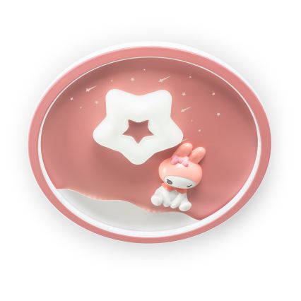 Brilagi - LED stropna svetilka za otroke BUNNY z zatemnitvijo LED/83W/230V 3000-6000K Ø 49 cm + daljinski upravljalnik