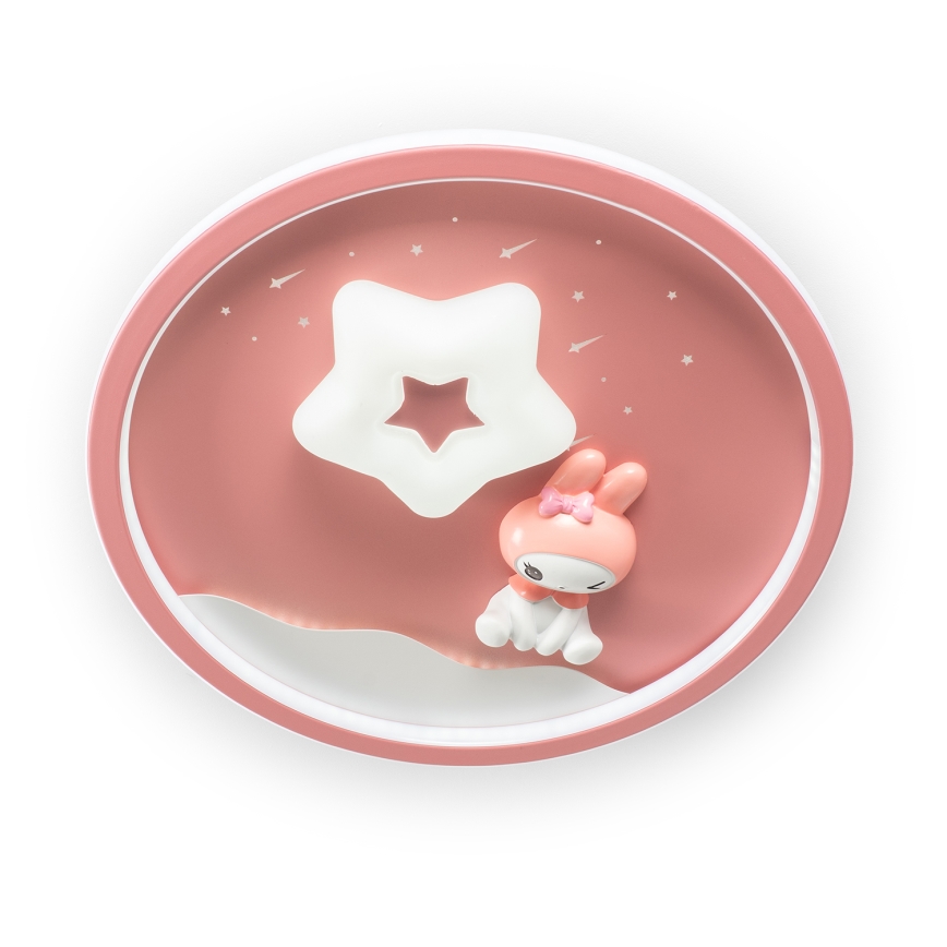 Brilagi - LED stropna svetilka za otroke BUNNY z zatemnitvijo LED/83W/230V 3000-6000K Ø 49 cm + daljinski upravljalnik