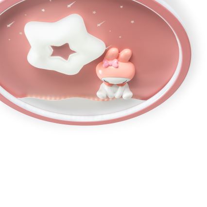 Brilagi - LED stropna svetilka za otroke BUNNY z zatemnitvijo LED/83W/230V 3000-6000K Ø 49 cm + daljinski upravljalnik