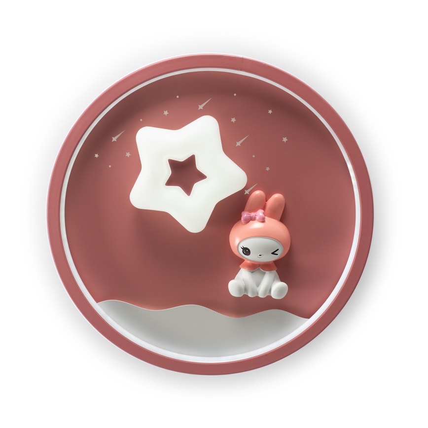 Brilagi - LED stropna svetilka za otroke BUNNY z zatemnitvijo LED/83W/230V 3000-6000K Ø 49 cm + daljinski upravljalnik