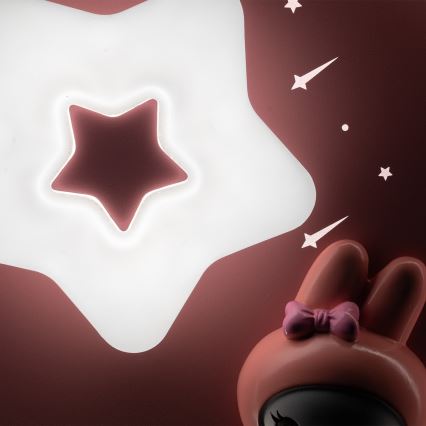 Brilagi - LED stropna svetilka za otroke BUNNY z zatemnitvijo LED/83W/230V 3000-6000K Ø 49 cm + daljinski upravljalnik