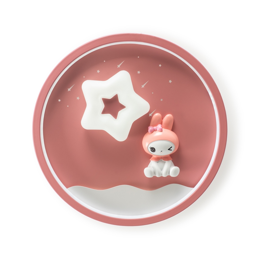 Brilagi - LED stropna svetilka za otroke BUNNY z zatemnitvijo LED/83W/230V 3000-6000K Ø 49 cm + daljinski upravljalnik