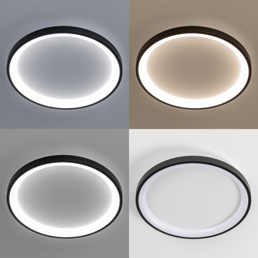 Brilagi - LED zatemnitveno stropno svetilo FALCON SLIM LED/42W/230V 3000-6500K Ø 50 cm črna + daljinski upravljalnik