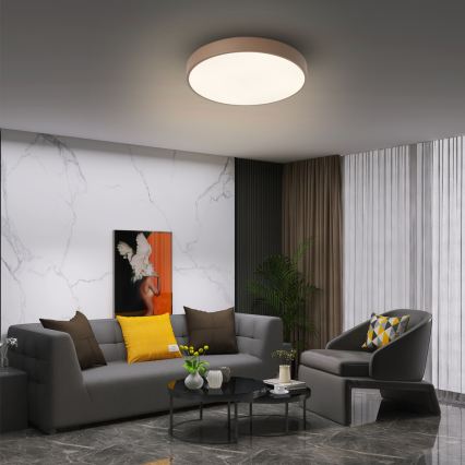 Brilagi - LED stropna svetilka POOL LED/36W/230V 3000-6000K premer 30 cm rjava + daljinski upravljalnik