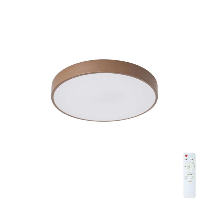 Brilagi - LED stropna svetilka POOL LED/36W/230V 3000-6000K premer 30 cm rjava + daljinski upravljalnik