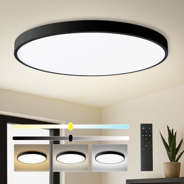 Brilagi - Zatemnljiva LED stropna svetilka POOL SMART LED/180W/230V 3000-6000K premer 120 cm Wi-Fi Tuya črna + daljinski upravljalnik