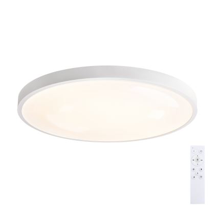 Brilagi - LED zatemnjiva stropna svetilka GLASS POOL DOUBLE LED/80W/230V 3000-6000K 60 cm bela + daljinski upravljalnik