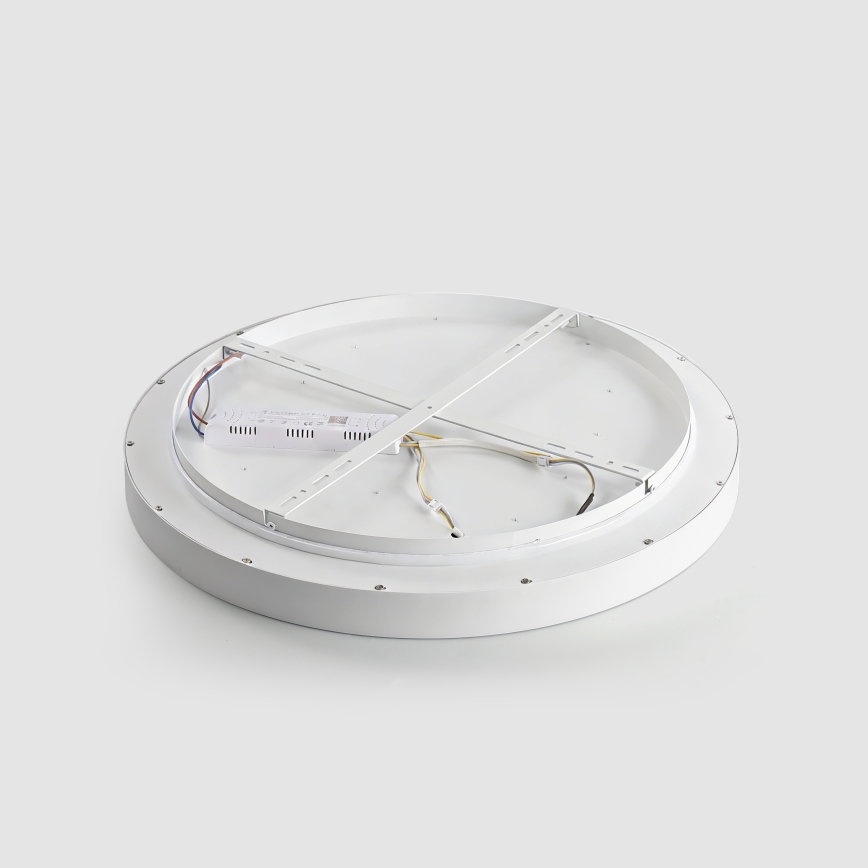 Brilagi - LED zatemnjiva stropna svetilka GLASS POOL DOUBLE LED/80W/230V 3000-6000K 60 cm bela + daljinski upravljalnik