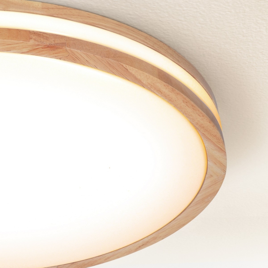 Brilagi - LED zatemnljivo stropno svetilo MOLINA LED/60W/230V 3000-6500K hrast premer 58 cm + daljinski upravljalnik